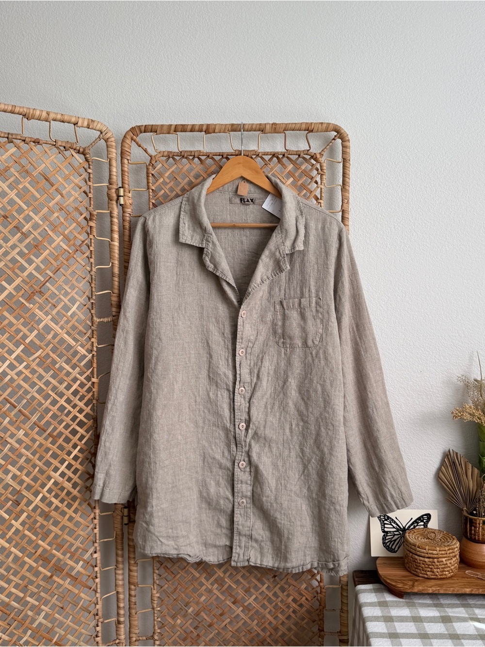 Flax Linen Button Up Shirt
